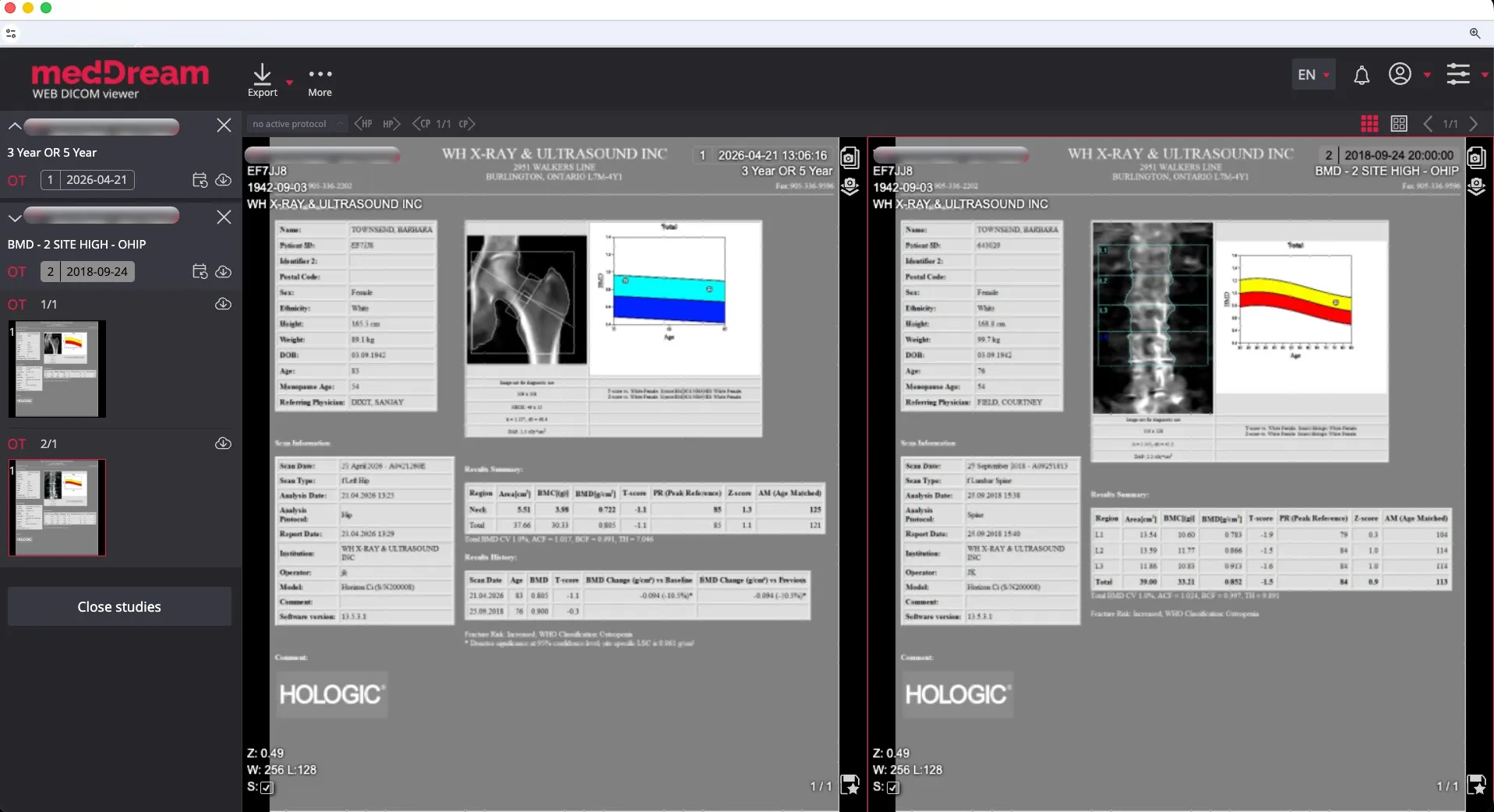 Connected imaging, reporting, and billing orchestration