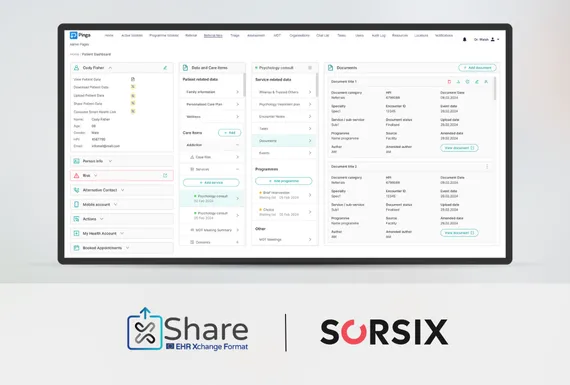 Pinga X-Share functionality screen
