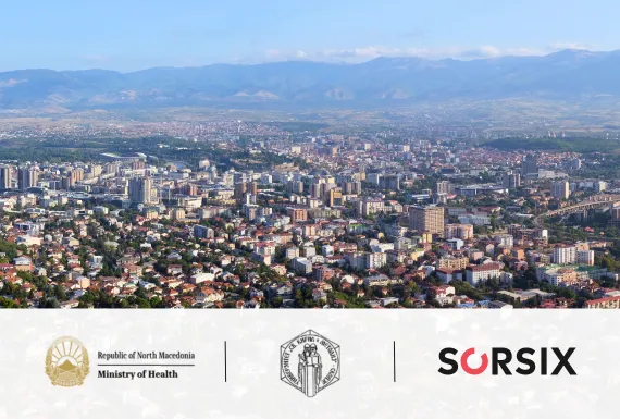 Skopje city overview