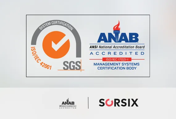 ISO/IEC 42001 accredited badge