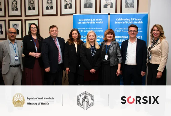Sorsix CEO, Dragan Sahpaski, with the representatives