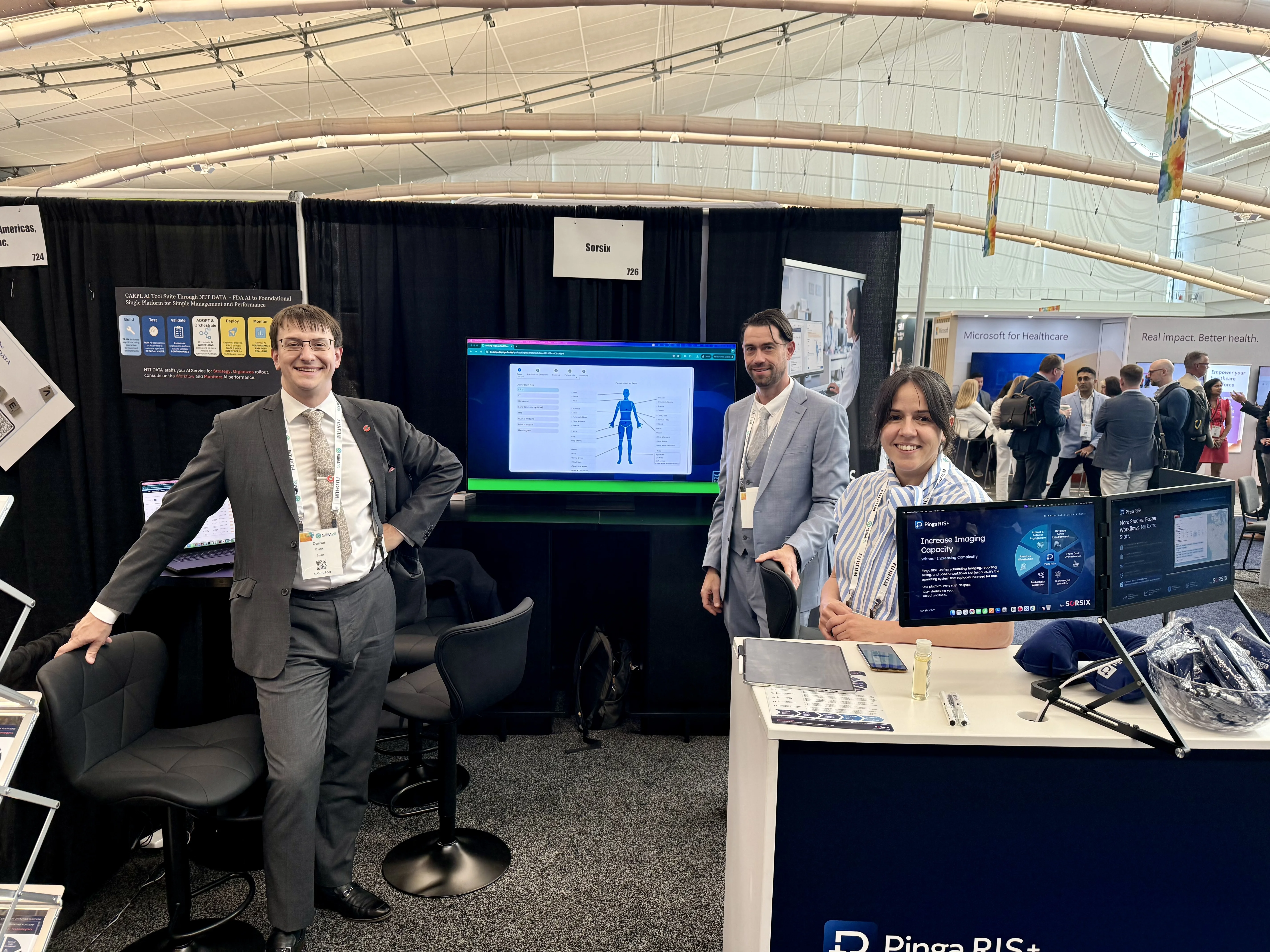 Overview of the Sorsix booth at SIIM26