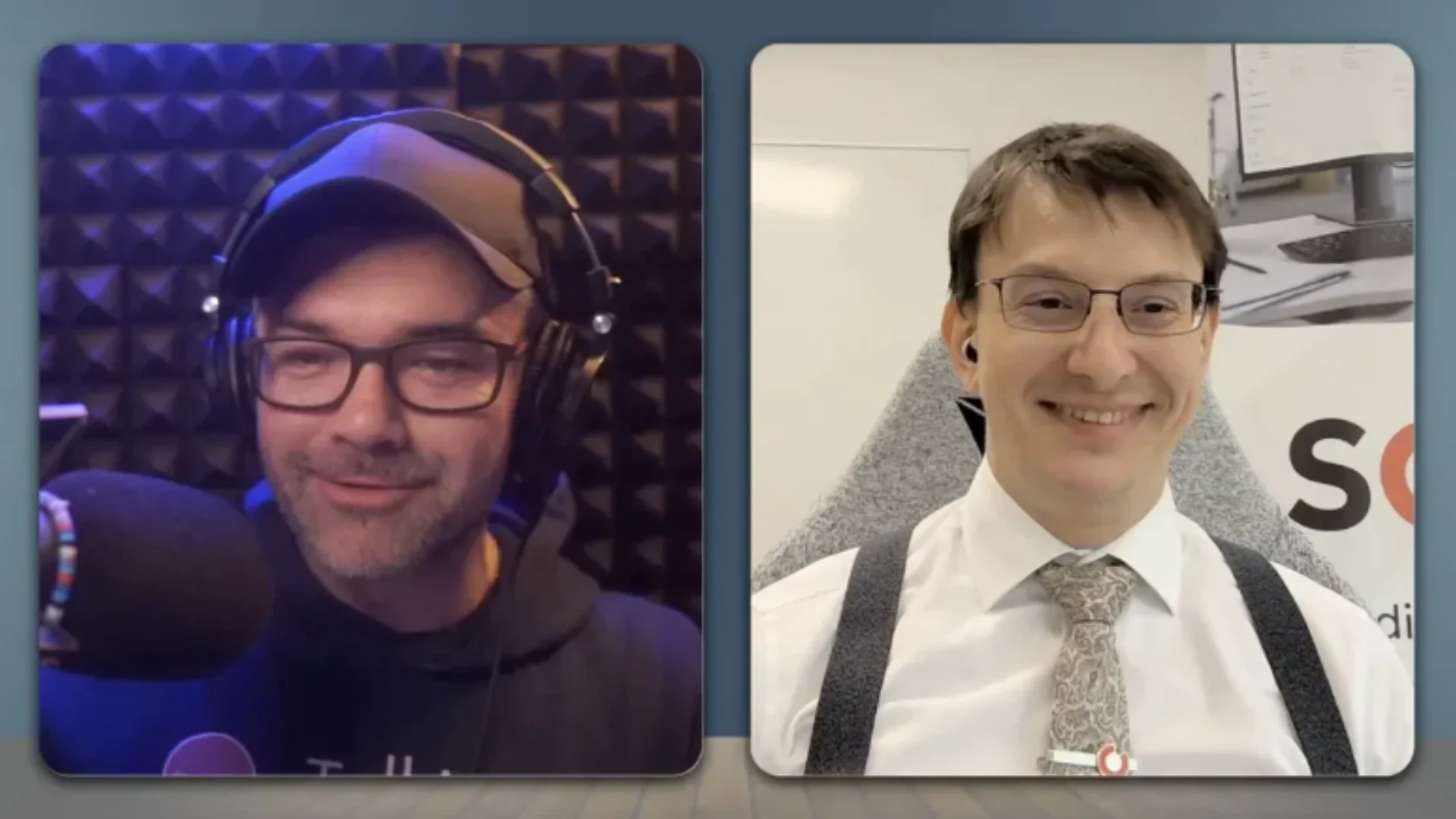 Peter Birch and Dalibor Frtunik talking on the podcast